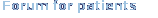 Forum for patients